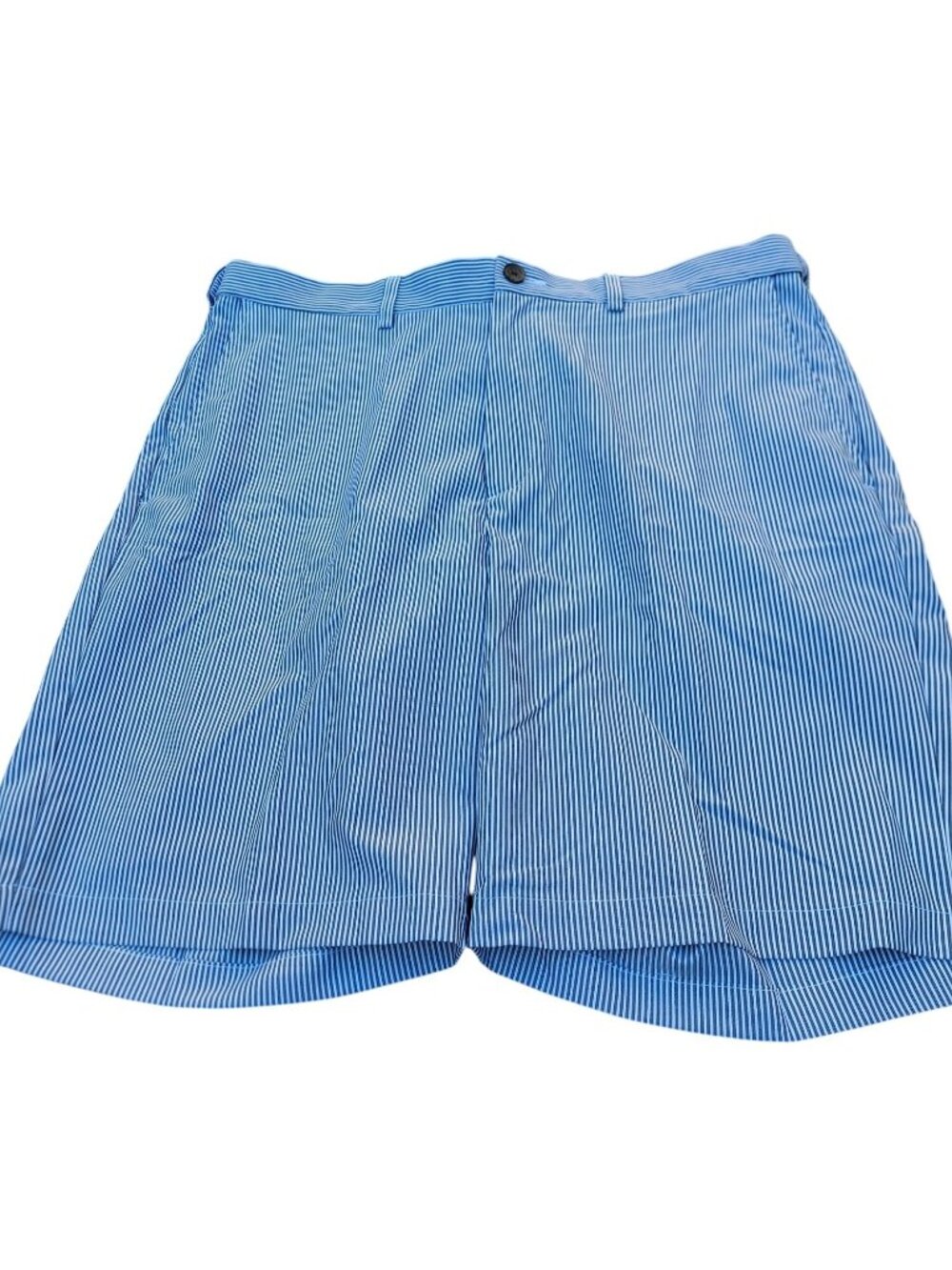 Black & White Striped Mens Shorts Size 38 Casual Design With Pockets 1426